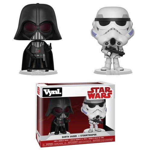 Funko Vynl: Star Wars - Darth Vader & Stormtrooper Collectible Figure, Multicolor