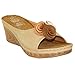Gc Shoes Women's Sydney Rosette Slide Wedge Sandals