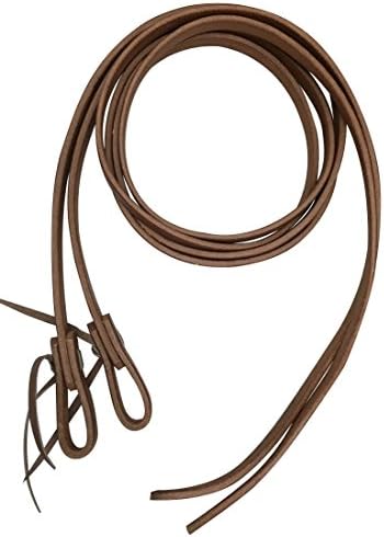 Buckaroo Leather Products Premium Harness leather split reins (8, 1 Inch)