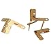 BQLZR Gold Universal Mini Butterfly Vintage Cabinet Hinges for Antique Jewelry Box Pack of 20