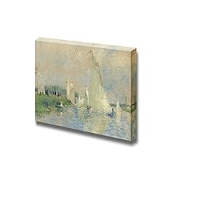 Regatta bei Argenteuil by Pierre-Auguste Renoir - Canvas Print Wall Art Famous Painting Reproduction - 12" x 18"