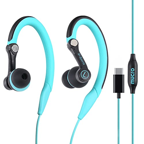 Photo 1 of mucro USB C Headphones Wired Earbuds with Over Ear Hooks for Sport/Running/Gym, in Ear Type C Earphone for Samsung,Google, Oneplus and Other Smartphones