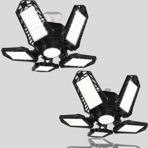 AYSEMO 2Pack Garage Light, 100W 10000LM Super Bright LED Light Bulbs