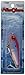 Mirrolure 17MR-26 Mirrodine, 2-5/8-Inch, 3/8-Ounce, Red/White/Silver