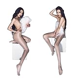 Women's Sexy Open-Crotch High-Waist Lace Pantyhose White 1pc, One Size