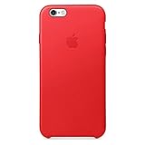Apple Authentic Leather Case for iPhone 6 and iPhone 6s - Red (Certified Refurbished)