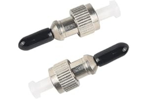 Duogalia 2 Pack FC Male to LC/MU Female 2.5 to1.25mm Fiber Optic Adapter Hybrid Adapter Connector for Visual Fault Locator