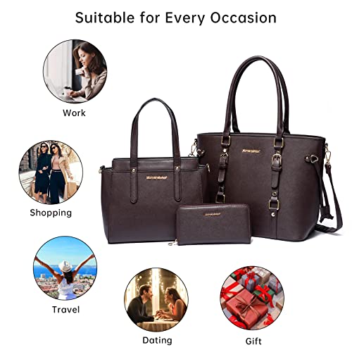 Montana West 3PCS Purses for Women Tote Bag and Wallet Set Shoulder Satchel Handbags