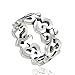 Chuvora 925 Sterling Silver Om Ohm Aum Symbol High Polished Finish Band Ring - Size 6