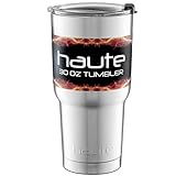 Haute 30 OZ Tumbler - Vacuum Insulated Stainless Steel with Spill Proof Lid (Black Spill Proof Lid)