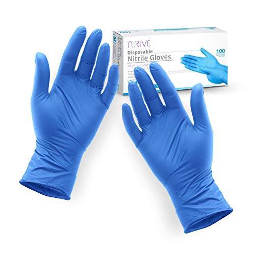 Nitrile Gloves 100Count disposable (Large) Pricepulse