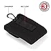 USA Gear Sunglasses and Eye Glasses Case - Spectacles Holder with Belt Loop and Carabiner Clip for Reading, Kids and Adult Sunglasses, Safety Glasses, and More (Black)
