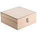 Bekith 25 Slots Wooden Essential Oil Storage Box - Fits 30, 25, 5,10,15ml and 10ml Roller Bottles - Free Labels & Foam Pad