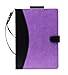 FYY [Leather Case] with [Apple Pencil Holder] for 2019 iPad Air 3 10.5/2017 iPad Pro 10.5 inch Case, Flip Folio Stand Case Protective with [Auto Sleep Wake],Multiple Stand Angles, Card Slots Purple