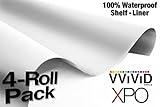 VViViD White Laminated Sheet Vinyl Wrap Self-Adhesive Underlayer 14