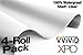 Matte White Laminated Contact Paper Vinyl Wrap Self-Adhesive Satin Underlayer 14