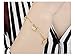 Women's 18K Gold Tone Lucky Zircon Elephant Charm Bracelets Adjustable L6.6+1.8