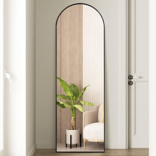 Koonmi 64"x21" Arched Full Length Mirror Standing Hanging or Leaning