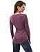 PattyBoutik Women's Crochet Lace Inset Curved Hem Blouse (Heather Purple S)