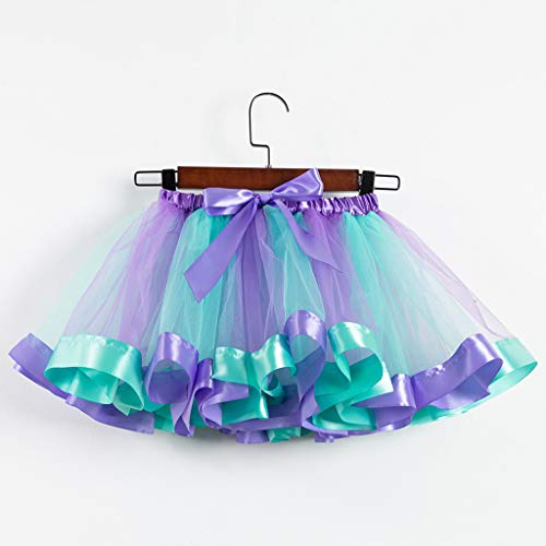 Tomppy Toddler Girls Tutu Skirts Kids Party Dance Ballet Costume Tulle Skirts + Headband Clothes Outfits Set Green