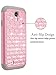 Galaxy S4 Case, MANDYCOWRY [Fashion Creative Design]Crystal Bling PC Shell Shock Absorbing Soft Rubber Inner Hybrid Armor Protection Cover For Samsung Galaxy S4 S IV I9500 GS4 All Carriers(Rose/White)