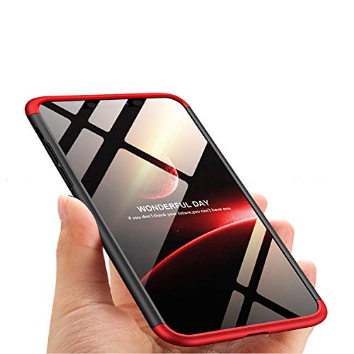 3 in 1 Hard Case for iPhone Xs,Red Black Heavy Duty PC Back Cover for iPhone X,Herzzer Stylish Ultra Thin Anti-Scratch Armour Defender Shockproof PC Case - Thumbnail 5