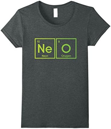 Womens NEO coin periodic table tshirt Medium Dark Heather