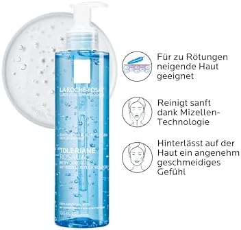 Rosaliac Reinigungsgel für zu Rötungen neigende Haut, 195 ml