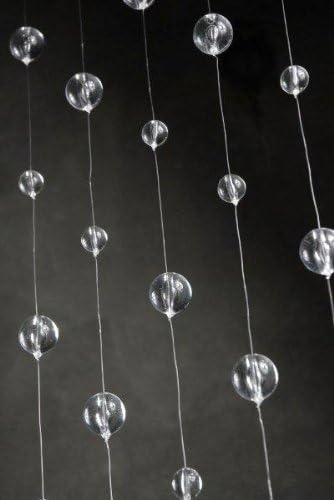 Crystal Ball Globe Hanging Curtains on Rod 1 ft x 6 ft