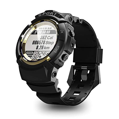 Sport Watch for Men Smart Fitness Activity Tracker IP68 164ft Waterproof with HR Heart Rate Monitor, Step/Calorie Counter, Pedometer, Compass,6 Multi-Sport Mode, 30 Days Working Time for Outdoor Watch