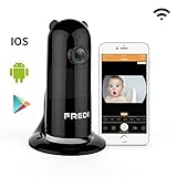 FREDI Baby Monitor Wireless WIFI IP Surveillance Camera 1080P HD Security Camera With Two-Way Talking,Infrared Night Vision,P2P Wps Ir-Cut Nanny Camera Motion Detection Loop recording(Without SD Card)