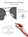 LUENX Mens Aviator Sunglasses Polarized :UV 400 Protection shades with case 60MM