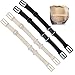 KUCI® Women's Bra Strap Holder Elastic Non-slip Straps With Buckle 4PCs