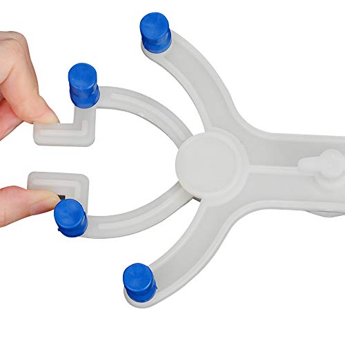 StonyLab Plastic Double Burette Clamp, Adjustable Double Burette Clamp