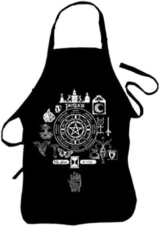 Kitchen Witch Potions Wheel of the Year Apron -Brew up a storm! Wiccan