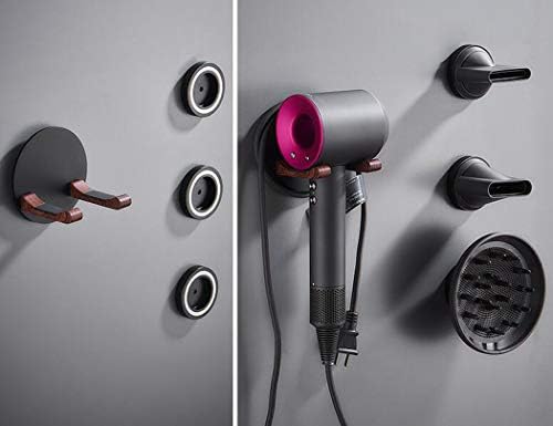XMZFQ Wall Mounted Hair Dryer Holder Separable Aluminum Alloy Stand Firm for Dyson Supersonic Hair Dryer & Accessories,C