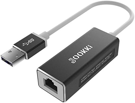 JOOKKI USB 3.0 Port HUB Gigabit Ethernet Adapter Highspeed Wired Network Card for Macbook£¨Black£