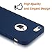 CLOUDS CLOUDS iPhone 5 5S Case- Ultra Slim Lightweight Classic Design Durable Soft Rubber TPU Silicone Gel Case Cover for iPhone 5S/5- Navy Blue