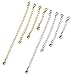 Set of 8 Stainless Steel Chain Extender for Necklace Bracelet Jewelry Extenders