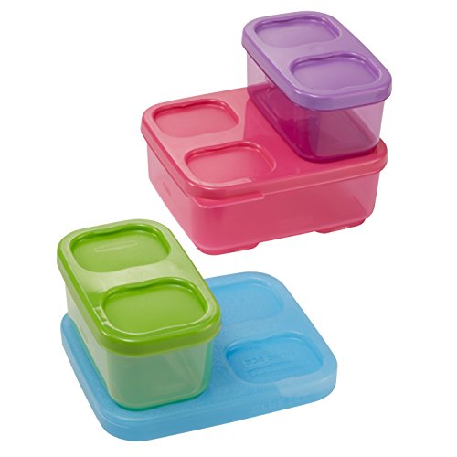Rubbermaid LunchBlox Kids Tall Lunch Bag Kit, Purple/Pink/Green, 1866738 on Galleon Philippines