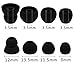 ALXCD Replacement Eartips & Wingtips for BeatsX, S/M/L & Double Flange 4 Pair Eartips & S/L 2 Pair Wingtips, Fit for Beats by Dr. Dre BeatsX Headphone (Black 8+4)thumb 3