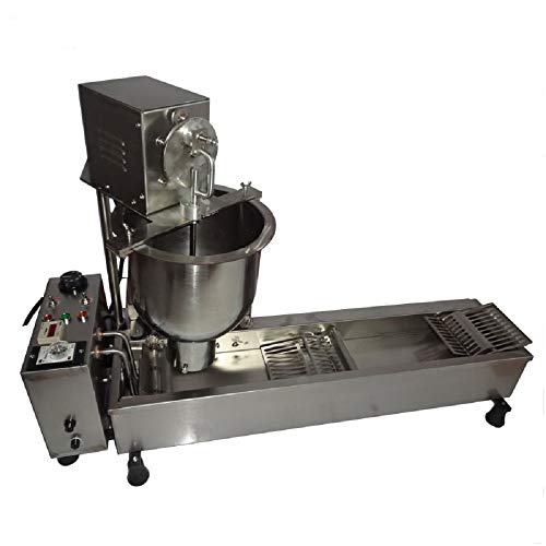 Automatic Donut Maker Commercial Donut Making Machine Doughnut Fryer Donuts Frying Molding Machine with 3 Sizes Molds