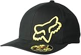 Fox Men's Flex 45 Flexfit Hat, black/Yellow, L/XL