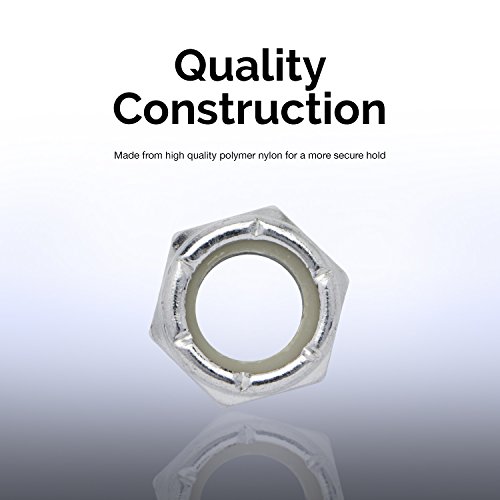 NEIKO 50432A Hex Nut Assortment Set 150 Pc Nylon Locking Nuts A3