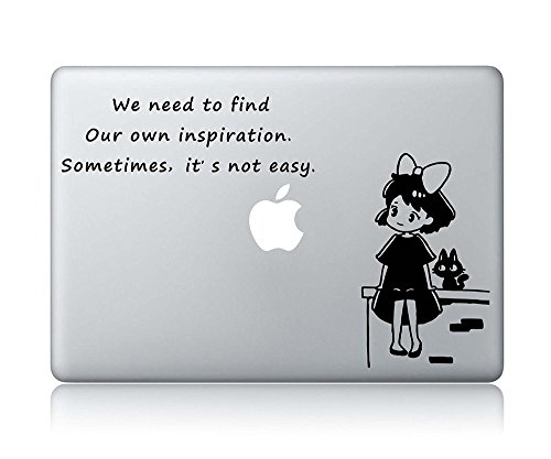 Kiki Quote Kiki's Delivery Service Studio Ghibli Hayao Miyazaki Apple Macbook Laptop Vinyl Sticker Decal