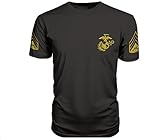 US Marine Corps Sergeant Pt T-Shirt (X-Large, Black)