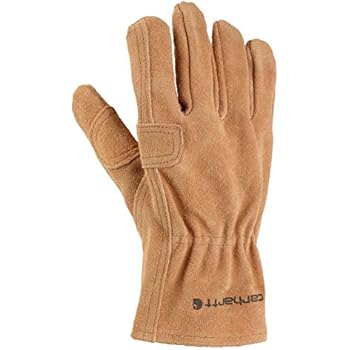 Carhartt Men's Leather Fencer Work Glove, Brown, Medium