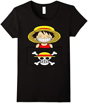 Women's Luffy - One Piece Tshirt Large Black