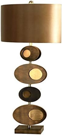 Nova Lighting 10656 Pimento Table Lamp, Root Beer with Bronze Aluminum Shade