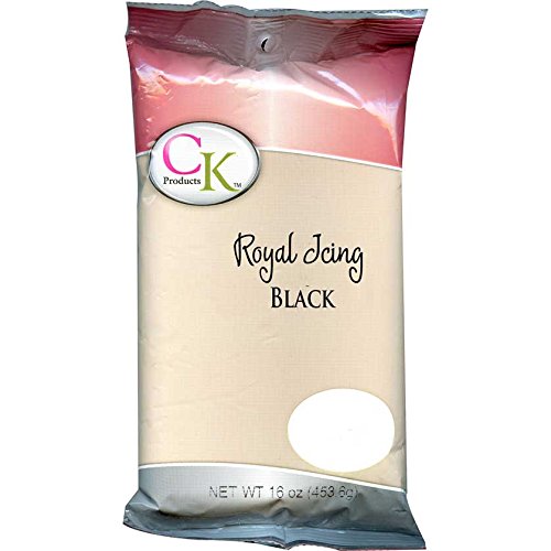 CK Products 77-101K Cake Decorating Royal Icing Mix, 1 lb, Black